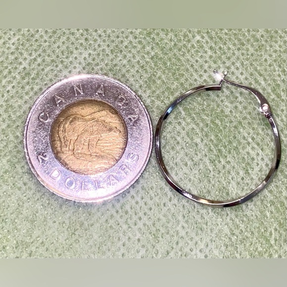 Silver 925 Hoop Earrings - Picture 4 of 5